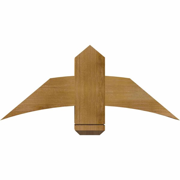 Ekena Millwork Bellingham Rough Sawn Timber Gable Bracket, Western Red Cedar, 36"W x 15"H x 6"D x 6"F, 10/12 Pitch GBW036X15X0606BEL00RWR - main